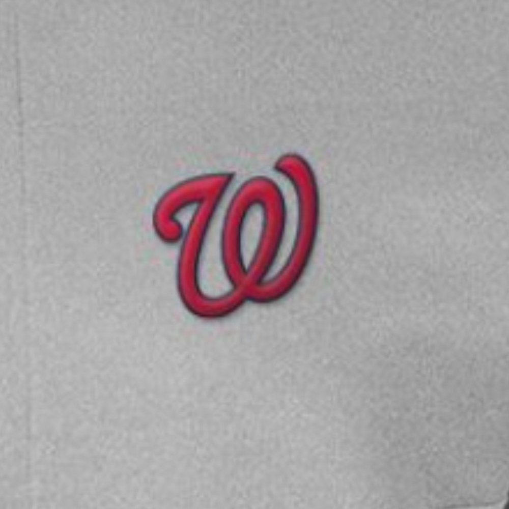 Levelwear Men's Washington Nationals Grey Log Quarter-Zip - Sizes S & M - Picture 3 of 4